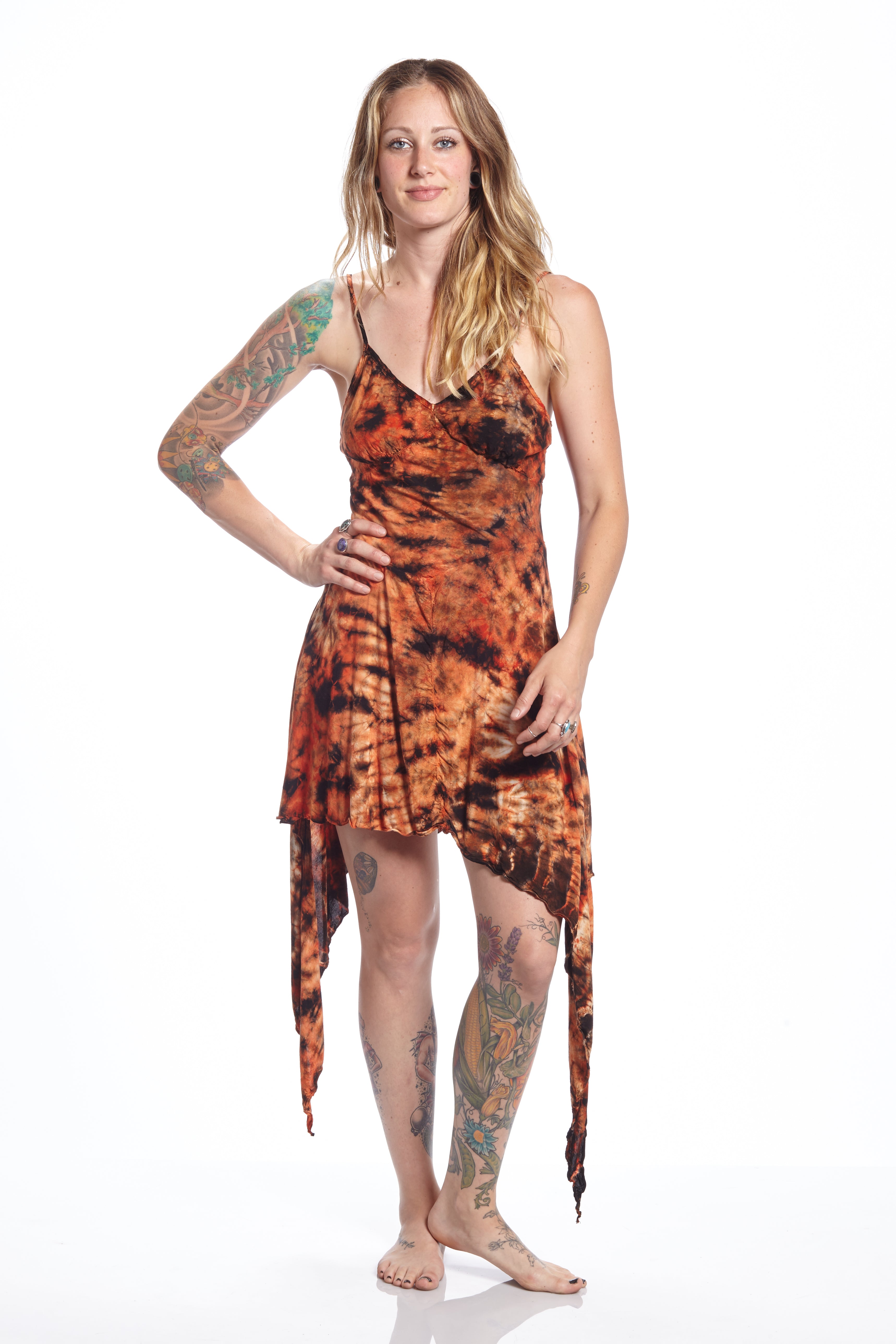 Vintage Fairy Burn Orange Crackle